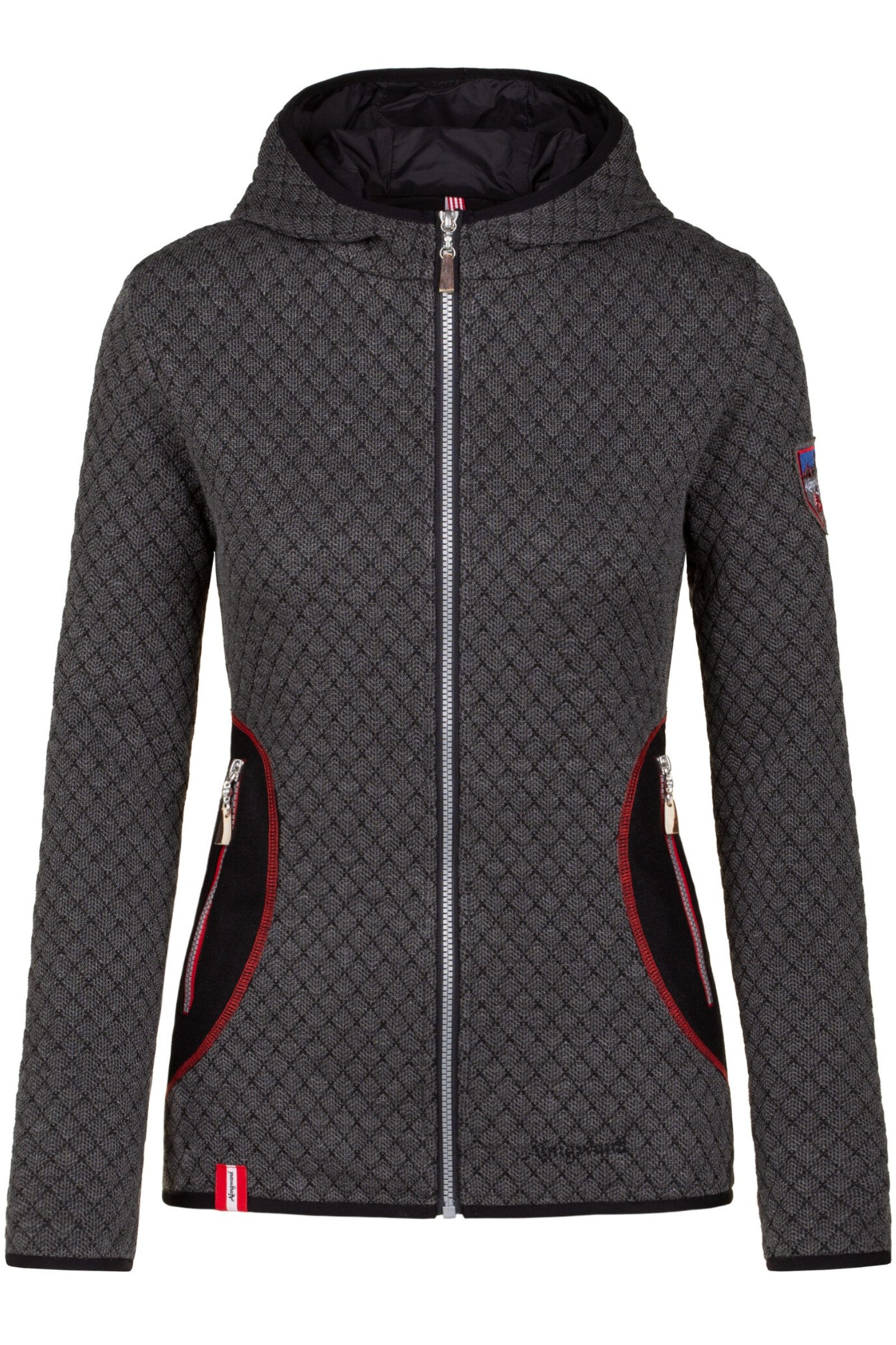 Almgwand Outdoorjacke Outdoorjacke Damen - SCHAFBERG - shadow/schwarz/rot