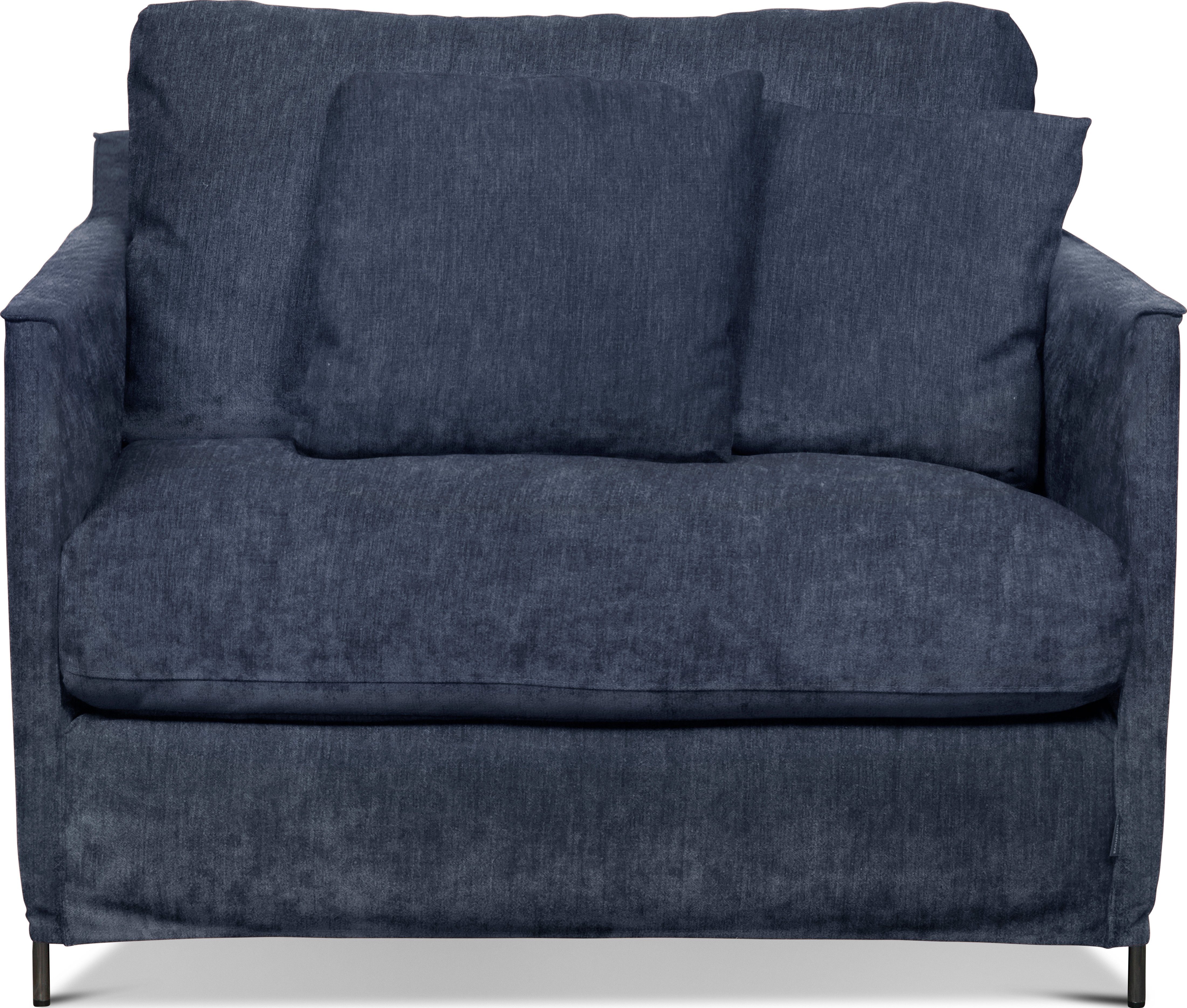 furninova Loveseat Petito, abnehmbarer Hussenbezug, alle Kissen mit Federn gefüllt, 2 Zierkissen