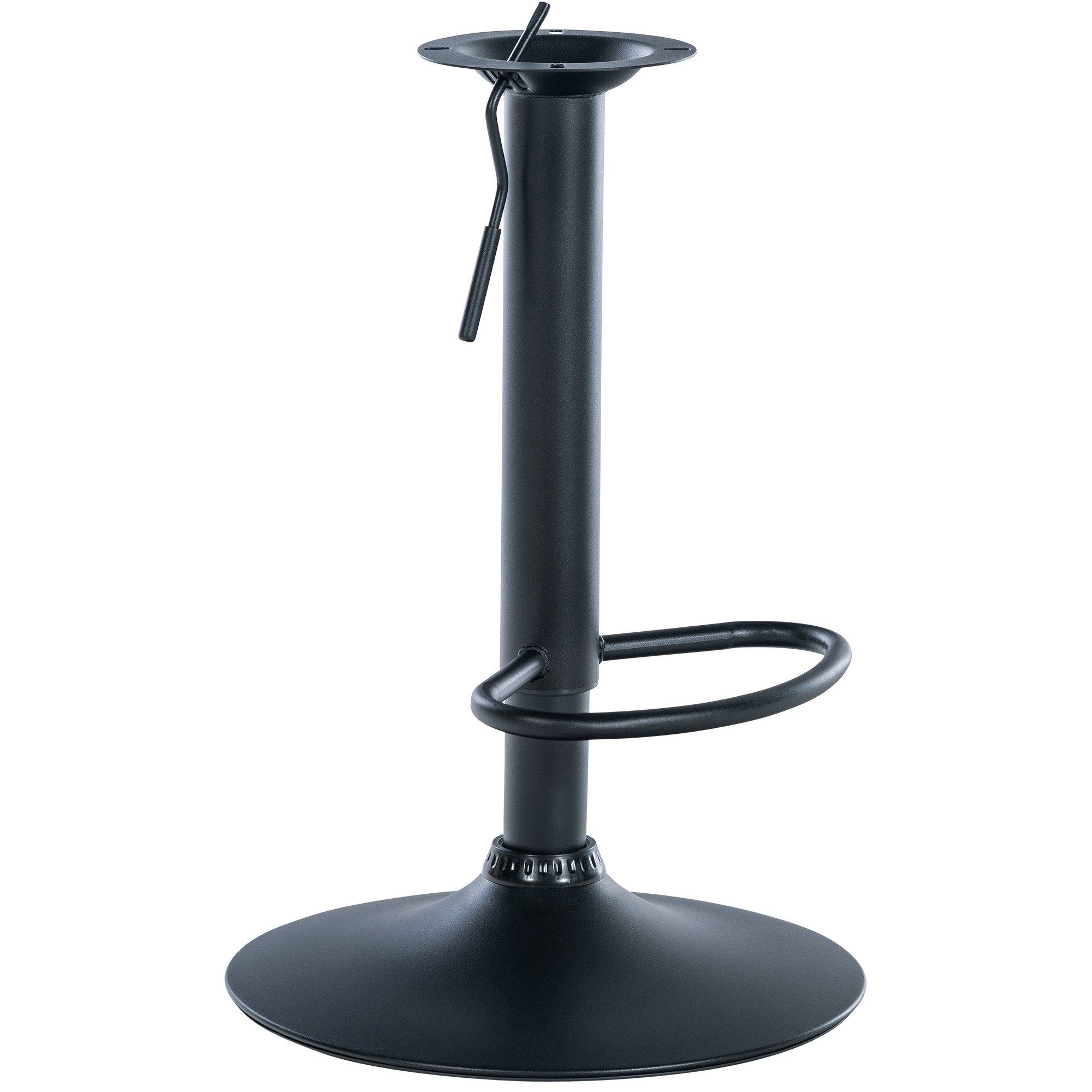 CLP Barhocker Hockergestell Tresenhockersäule Ersatzgestell (Spar-Set, 1 St., 39 x 39 x 77 cm drehbar), höhenverstellbar, drehbar, Fußstütze, bis 150 kg