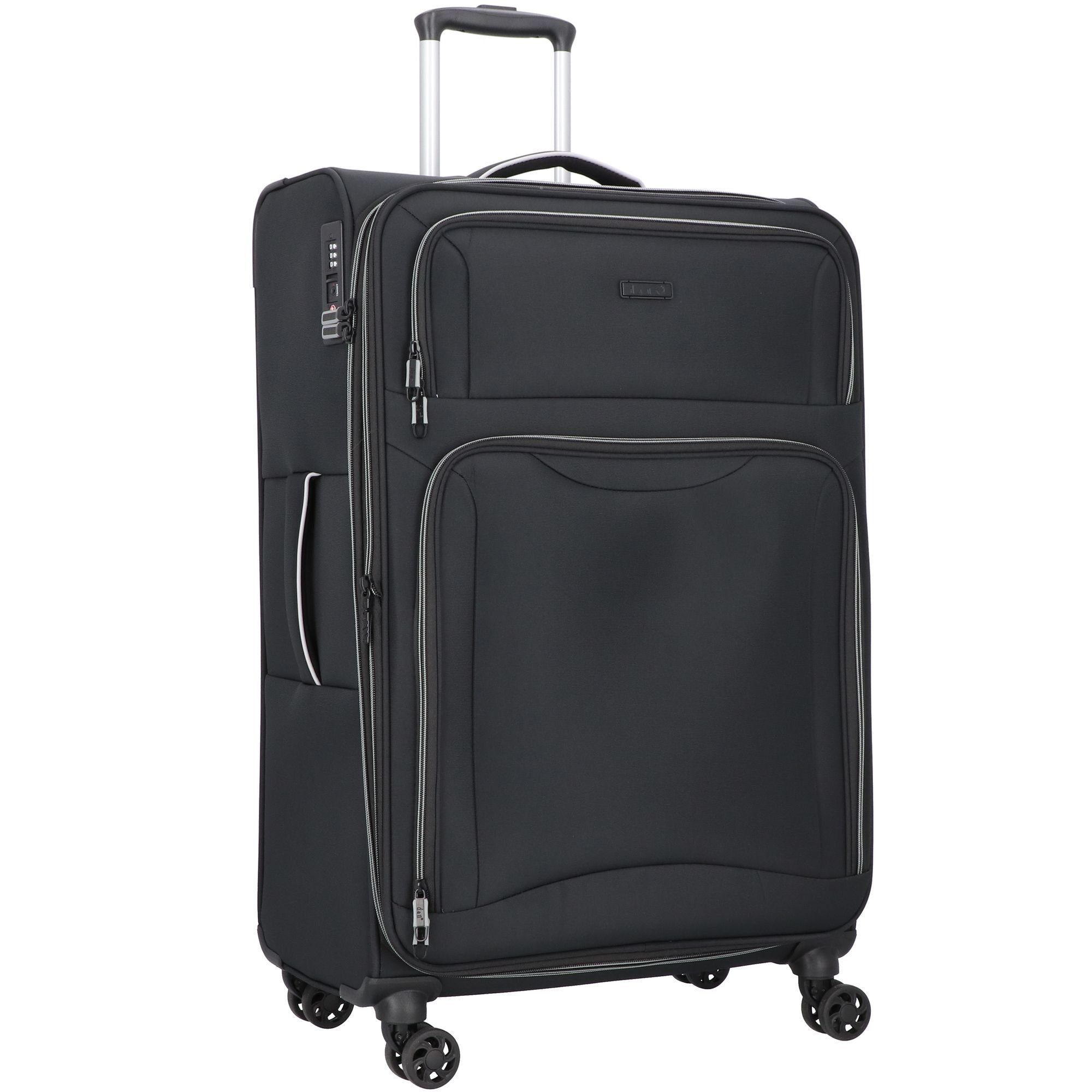 D&N Weichgepäck-Trolley Travel Line 9204, 4 Rollen, Polyester günstig online kaufen