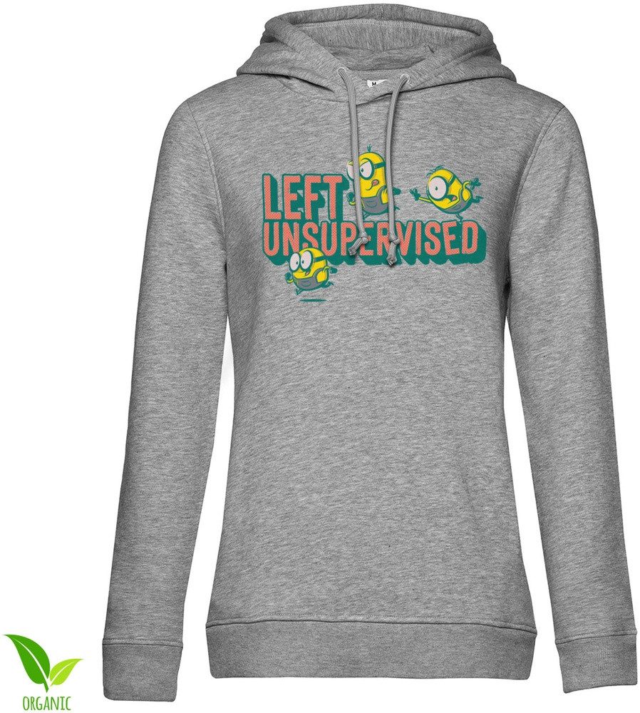 Minions Hoodie Minions Left Unsupervised Girly Hoodie