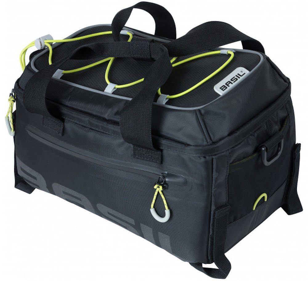 Basil Fahrradtasche Miles schwarz-neongrün Gepäckträgertasche