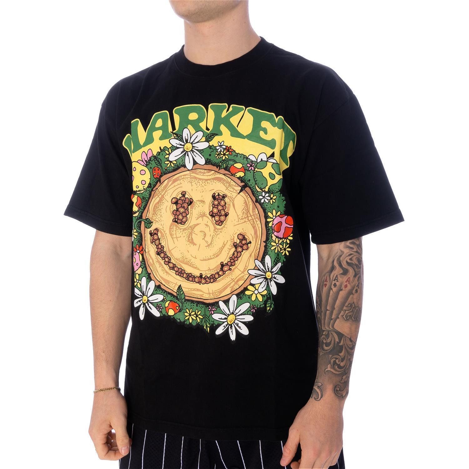 Market T-Shirt T-Shirt Market Smiley Decomposition (1-tlg) Großer "Market" Logo-Print auf der Vorderseite