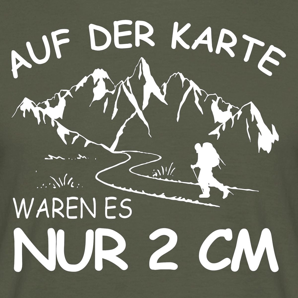 Spreadshirt T-Shirt Wandern Lustiger Spruch Wanderer Berge Geschenk Männer T-Shirt (1-tlg) – Bild 2 von 5
