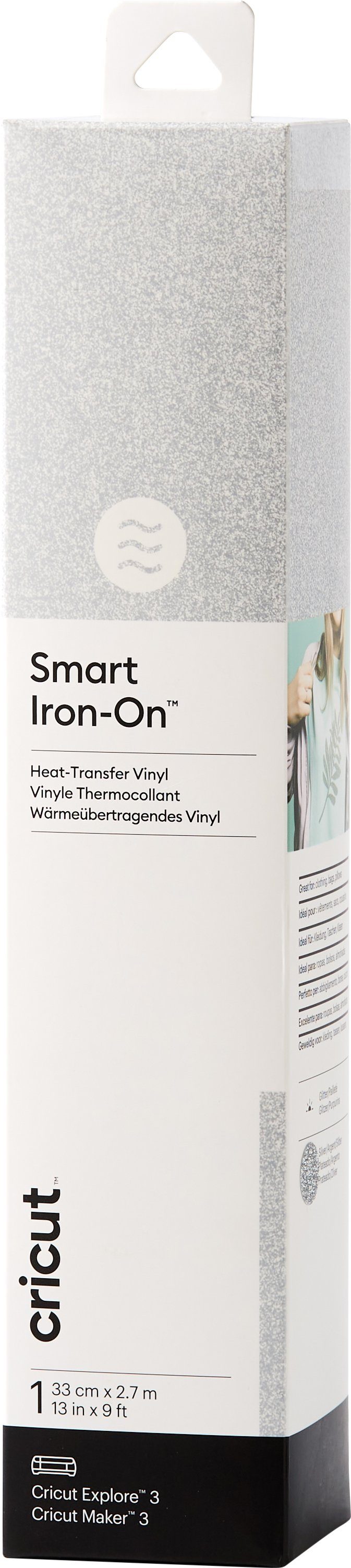 Cricut Dekorationsfolie Aufbügelfolie, Smart Iron-on, 33 cm x 270 cm