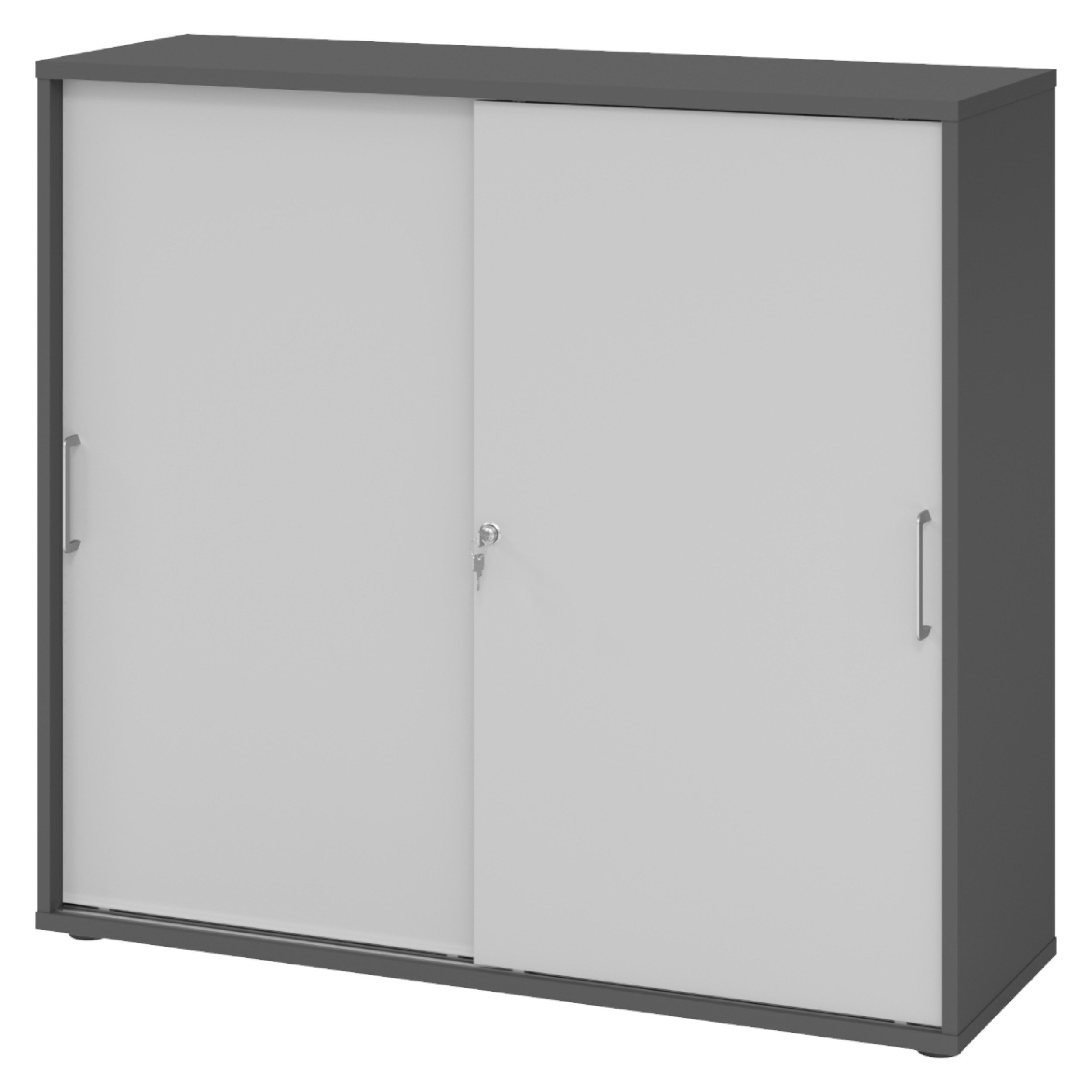 bümö Aktenschrank office Schiebetürenschrank Dekor: Graphit/Grau günstig online kaufen