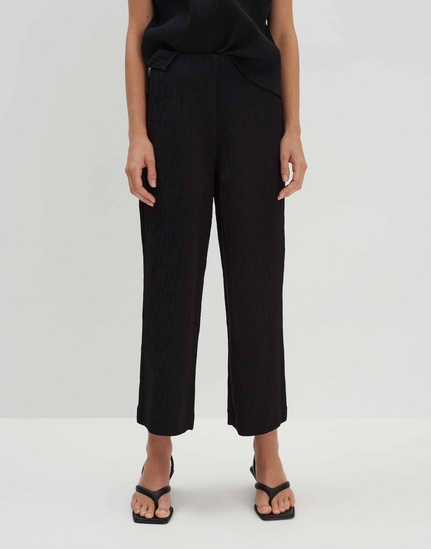 someday Culotte CURILO TEXTURE Wide mit Crinkle Effekt
