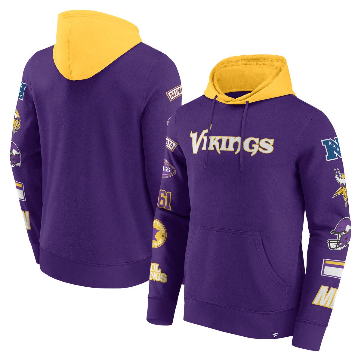 Fanatics Kapuzenpullover Fanatics Hoodie Minnesota Vikings Patched Out Flee günstig online kaufen