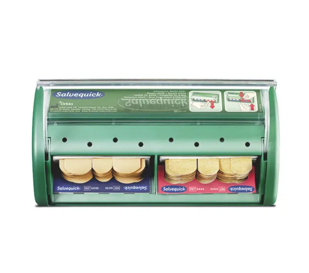 DocMed Пластырьspender Salvequick Пластырьspender, (Pflasterstation, 86-tlg., Hygienische Wundversorgung, Пластырьentnahme), leicht nachfüllbar