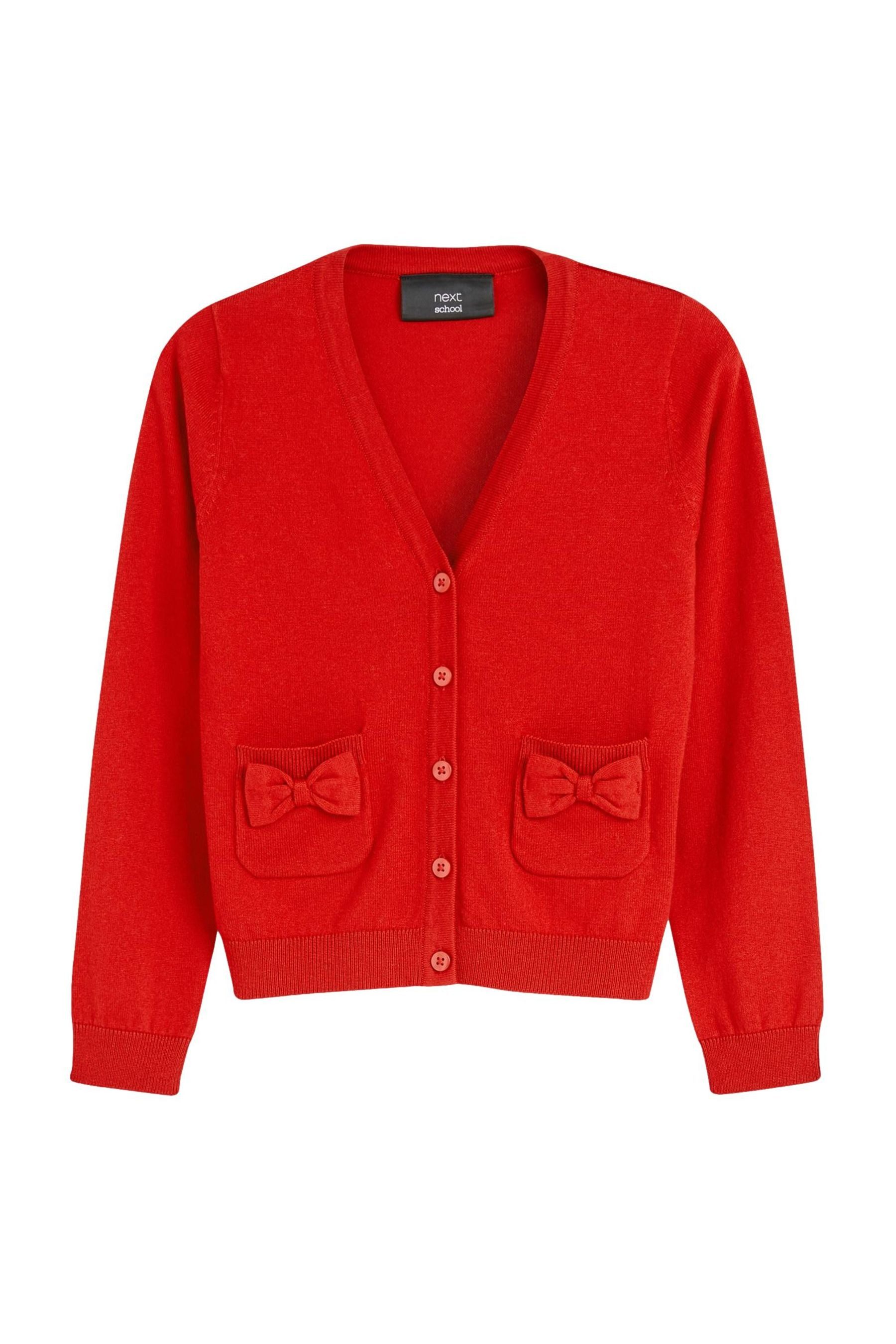 Next Strickjacke Strickjacke mit schleifenverzierten Taschen (1-tlg)