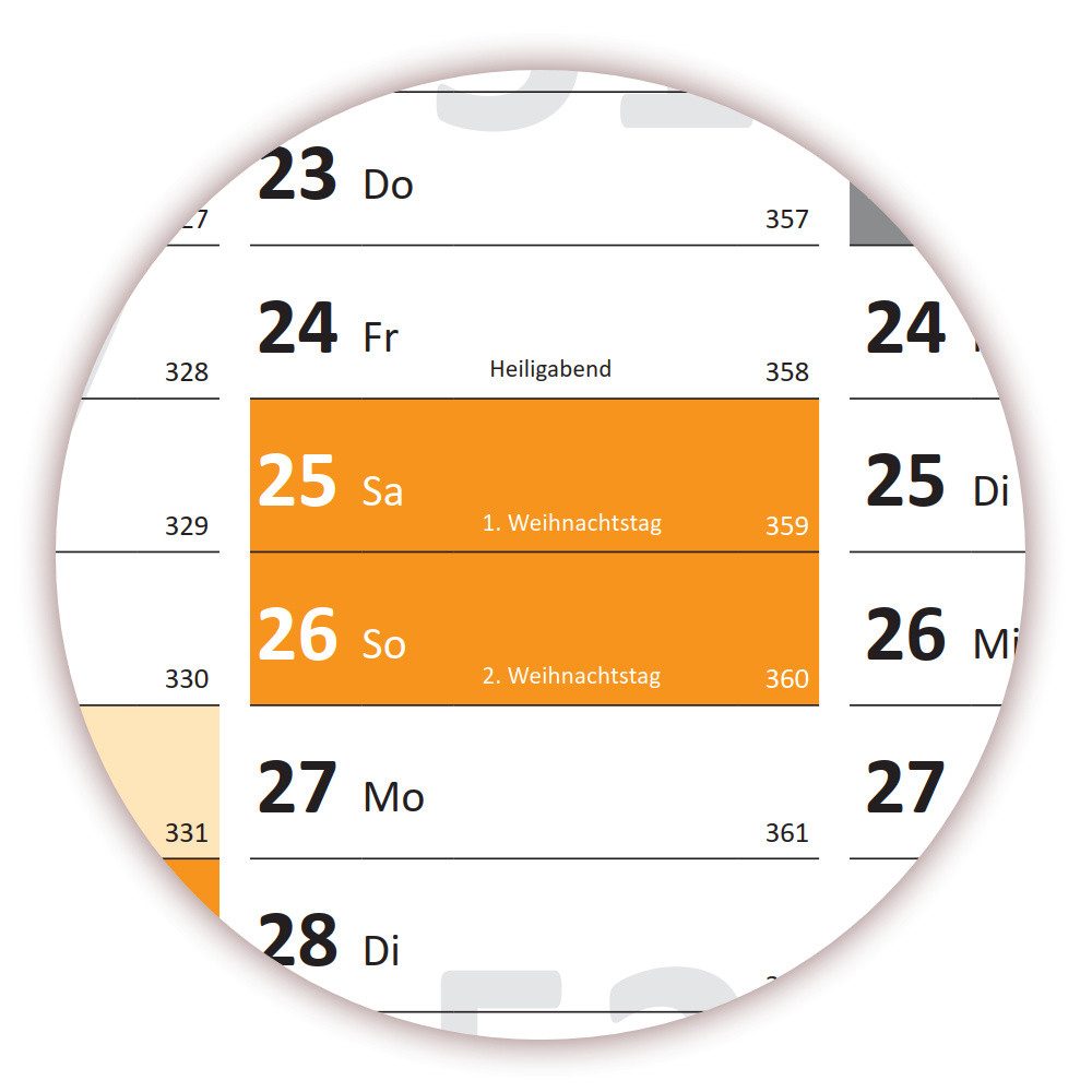 LYSCO Wandkalender Rainbow Wandplaner 2027 DIN A0 / A1 / A2, 14 Monate, komplette Jahresvorschau Folgejahr und Ferientermine Feiertage aller Bundesländer, (gerollt)