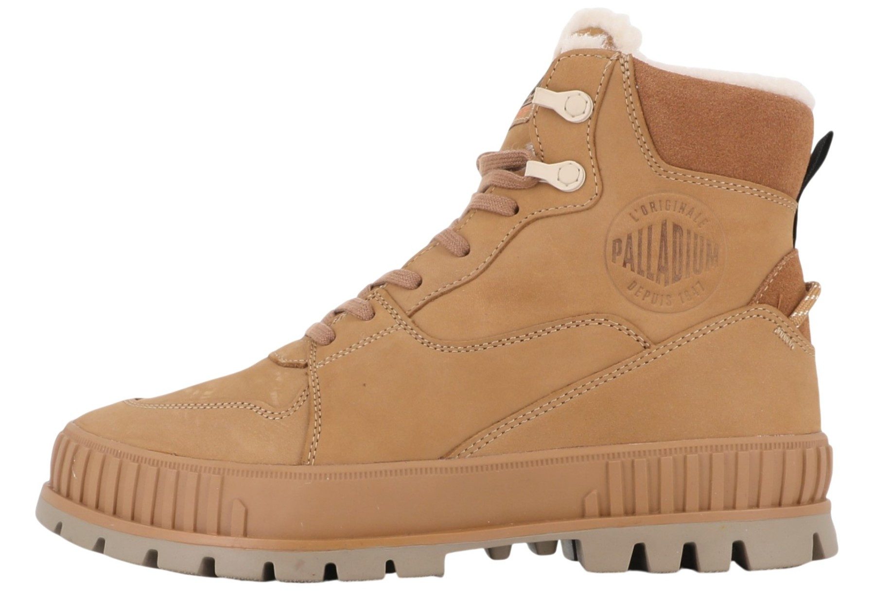 Palladium 74351-252-M Pallashock Zip Warm gefüttert Dear Brown Stiefelette