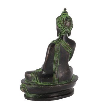 Guru-Shop Buddhafigur Buddha Statue aus Messing Amoghasiddhi Buddha..