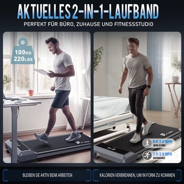 FYSIQ Laufband für Zuhause, Walking Pad unter dem Schreibtisch (1-tlg), Bluetooth-App