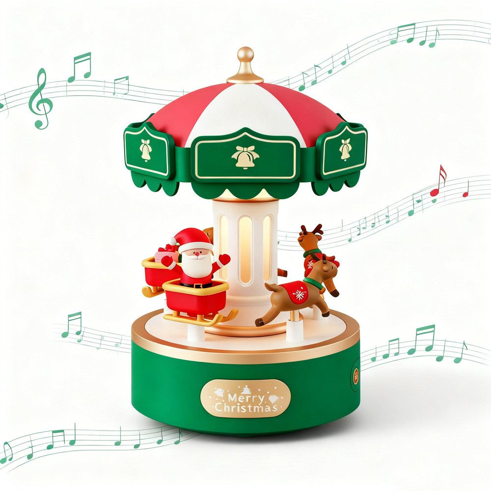 QUBEBU LED Nachtlicht Spieldose Nachtlicht Kinder Baby Einschlafhilfe Nachtlampe mit 6 Musik, Sweet Dream Girl Version, LED fest integriert, Warmweiß, Weihnachtsgeschenke, Kindergeschenke für Jungen und Mädchen, Kabellose Schreibtischlampe, Wiederaufladbar Musikbox