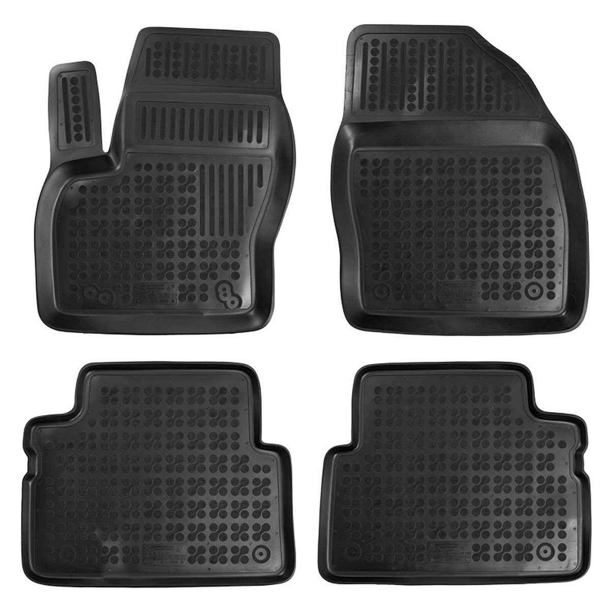 AZUGA Auto-Fußmatten Hohe Gummi-Fußmatten passend für Ford C-Max/Grand C-Max ab 12/2010-201, für Ford Grand C-Max,C-Max Van