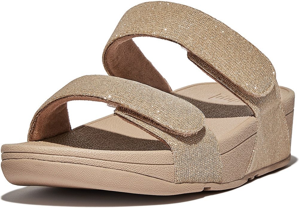 Fitflop Lulu Adjustable Shimmerlux Slides Sandale