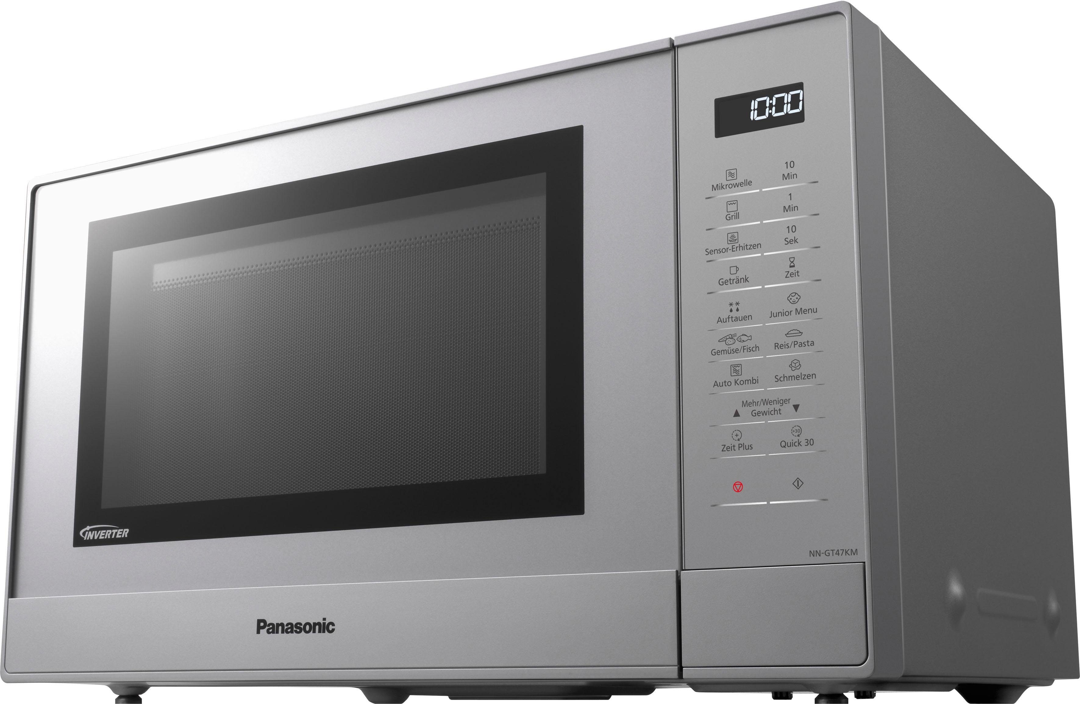 Panasonic Mikrowelle NN-GT47KMGPG, Grill, gleichzeitige Nutzung Kombinationskochen: 31 l, Wärmequellen 2er