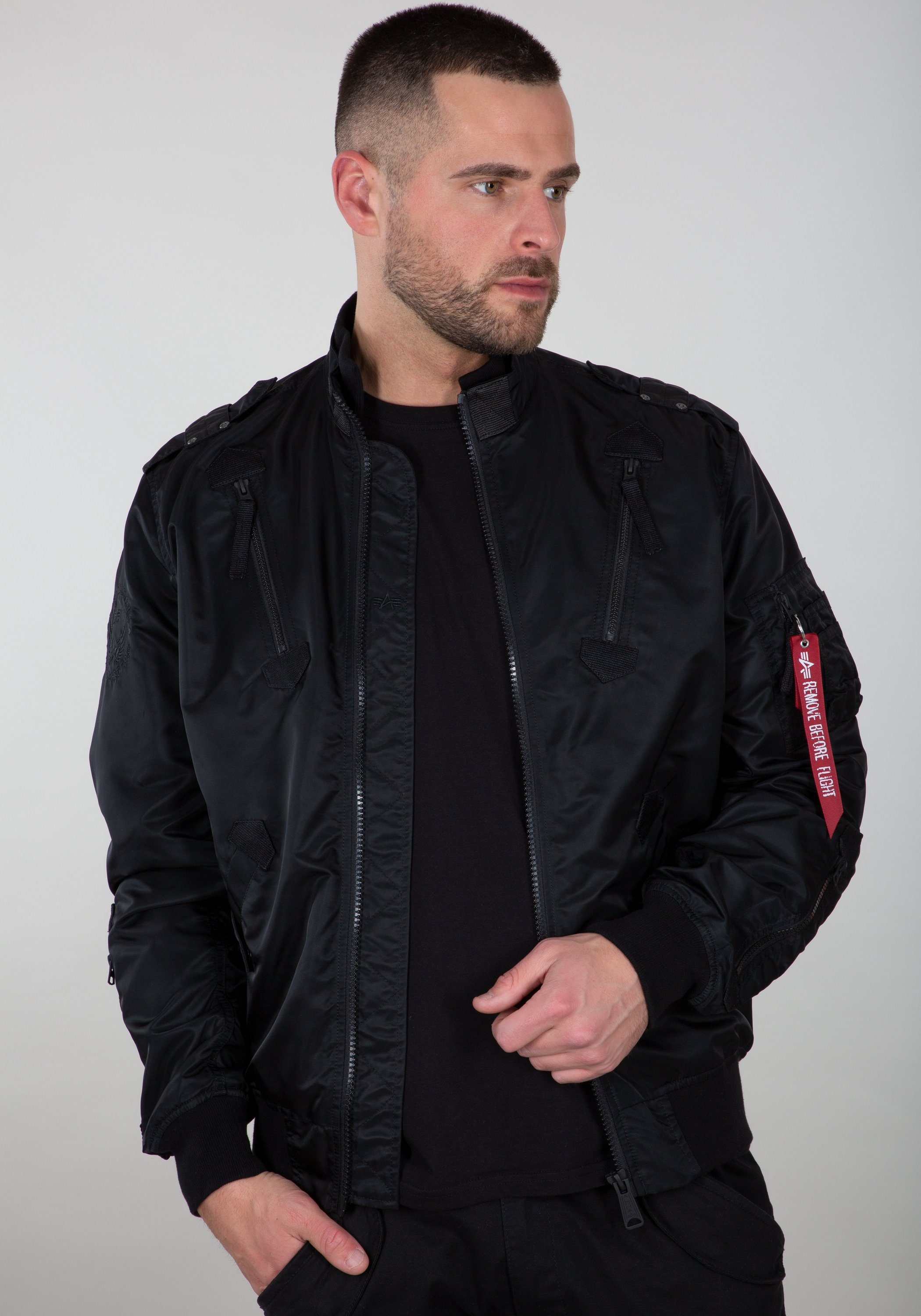 Alpha Bomber Falcon Jackets & black Flight - Industries Bomberjacke Industries II Men Alpha all