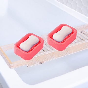 Juoungle Seifenschale Kunststoff Seifenkiste, Seife trocken halten, leicht zu reinigen