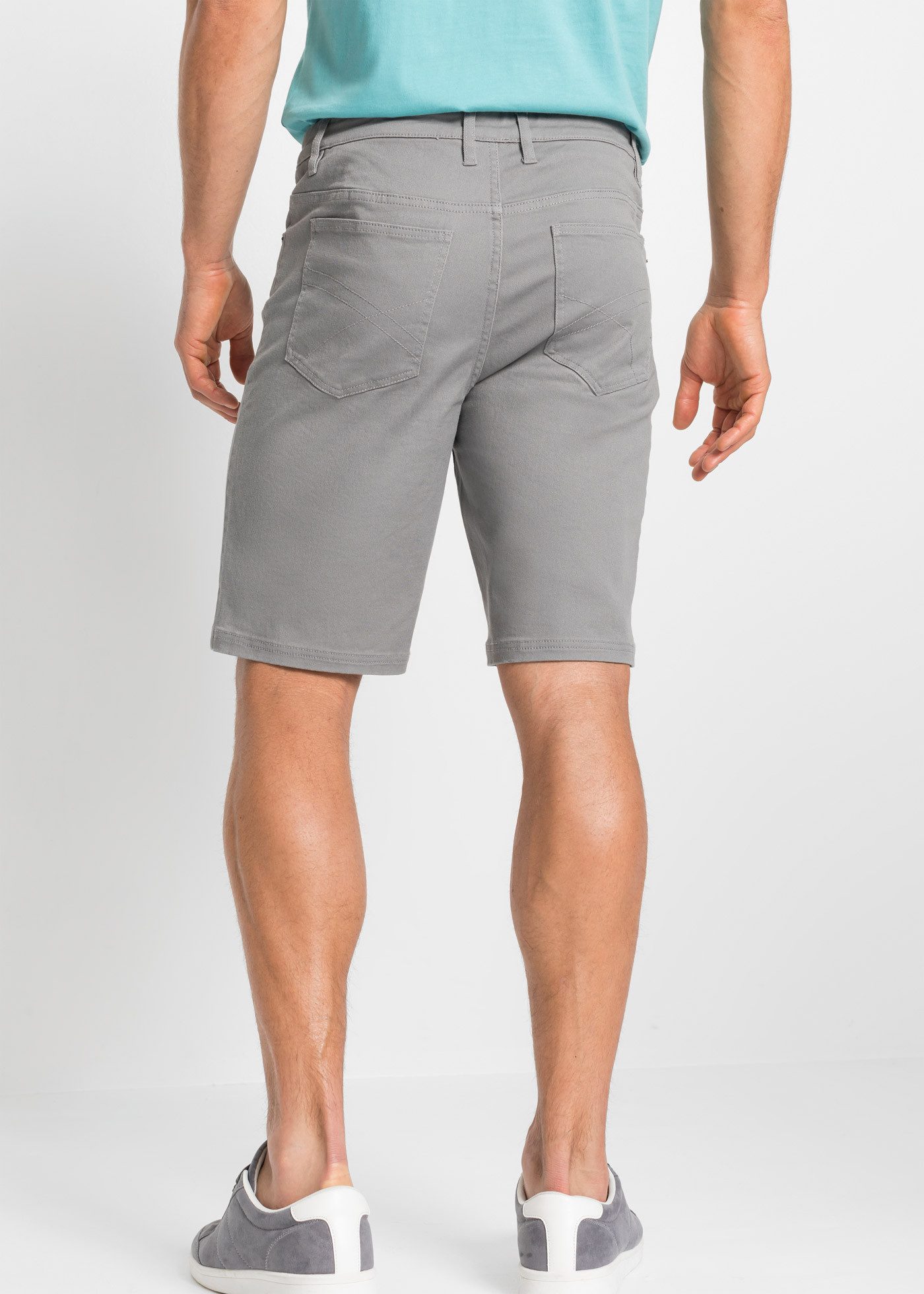 bonprix Bermudas aus Baumwolle mit Elasthan, mit Stretchanteil, erhöhter Bund