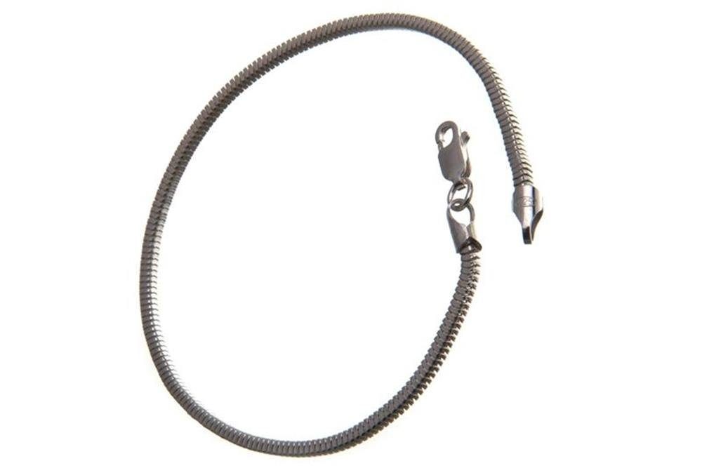 Silberkettenstore Silberarmband Schlangenkette Armband, vierkant wählbar 925 - Silber, Länge 2,4mm