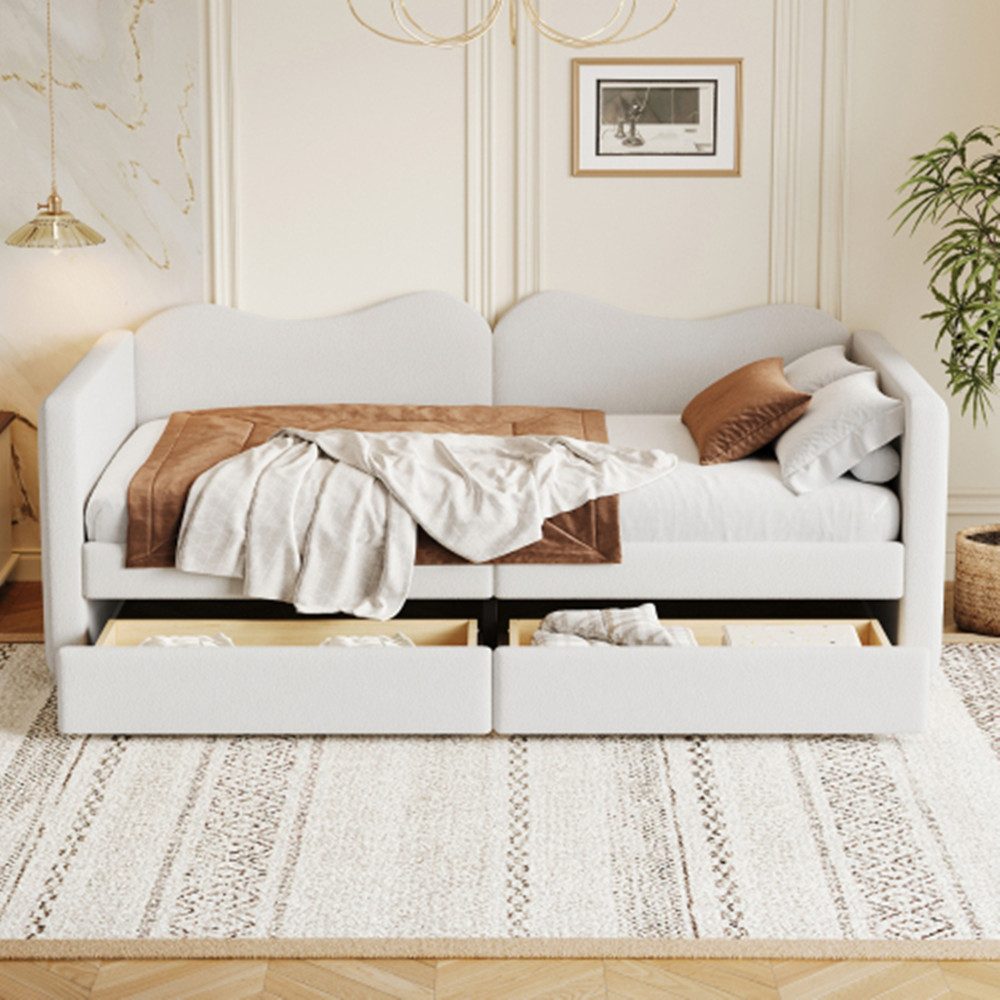 XDeer Polsterbett Sofabett,Kinderbett Polsterbett mit 2 günstig online kaufen