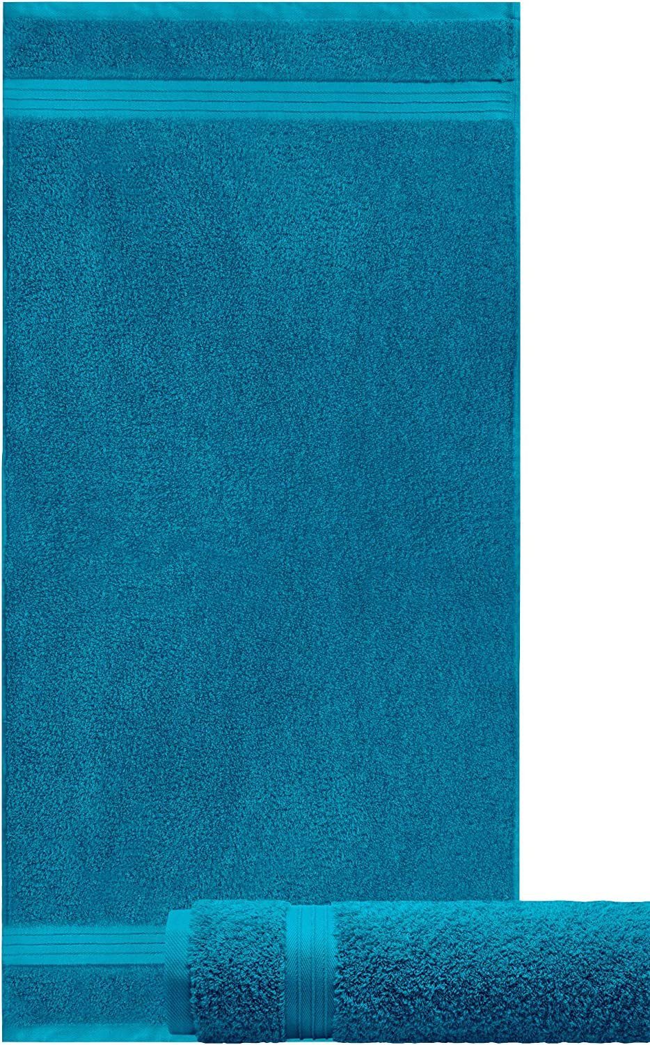 Lashuma Handtücher Linz, Frottee blau cm 50x100 Petrol Handtuch Set Modernes (2-St)