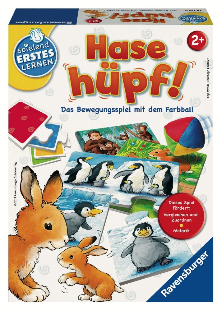 Ravensburger Spiel Spielend Erstes Lernen Bewegungsspiel Hase hüpf 24735