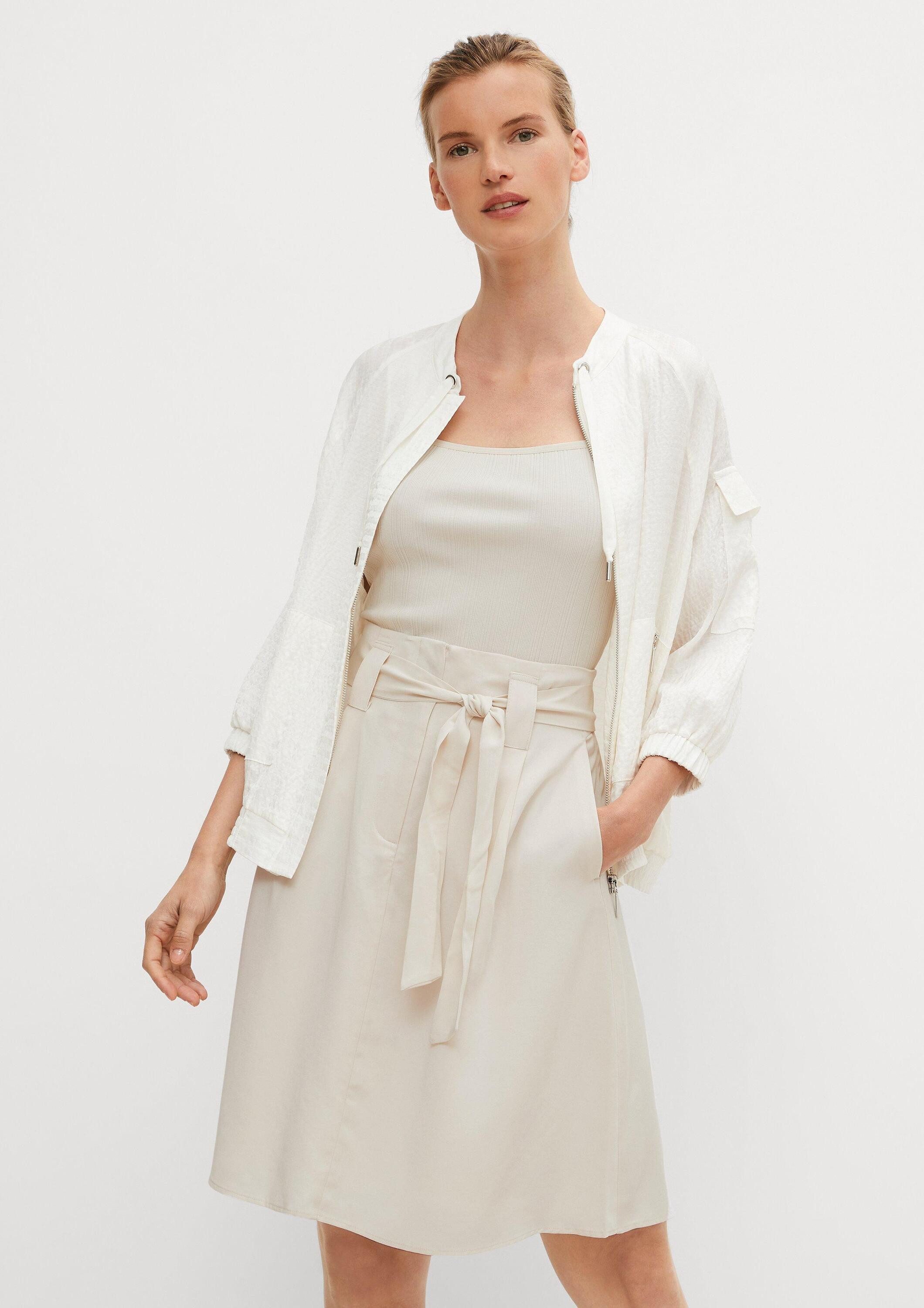 comma Minirock Rock A-Linienrock aus Lyocell