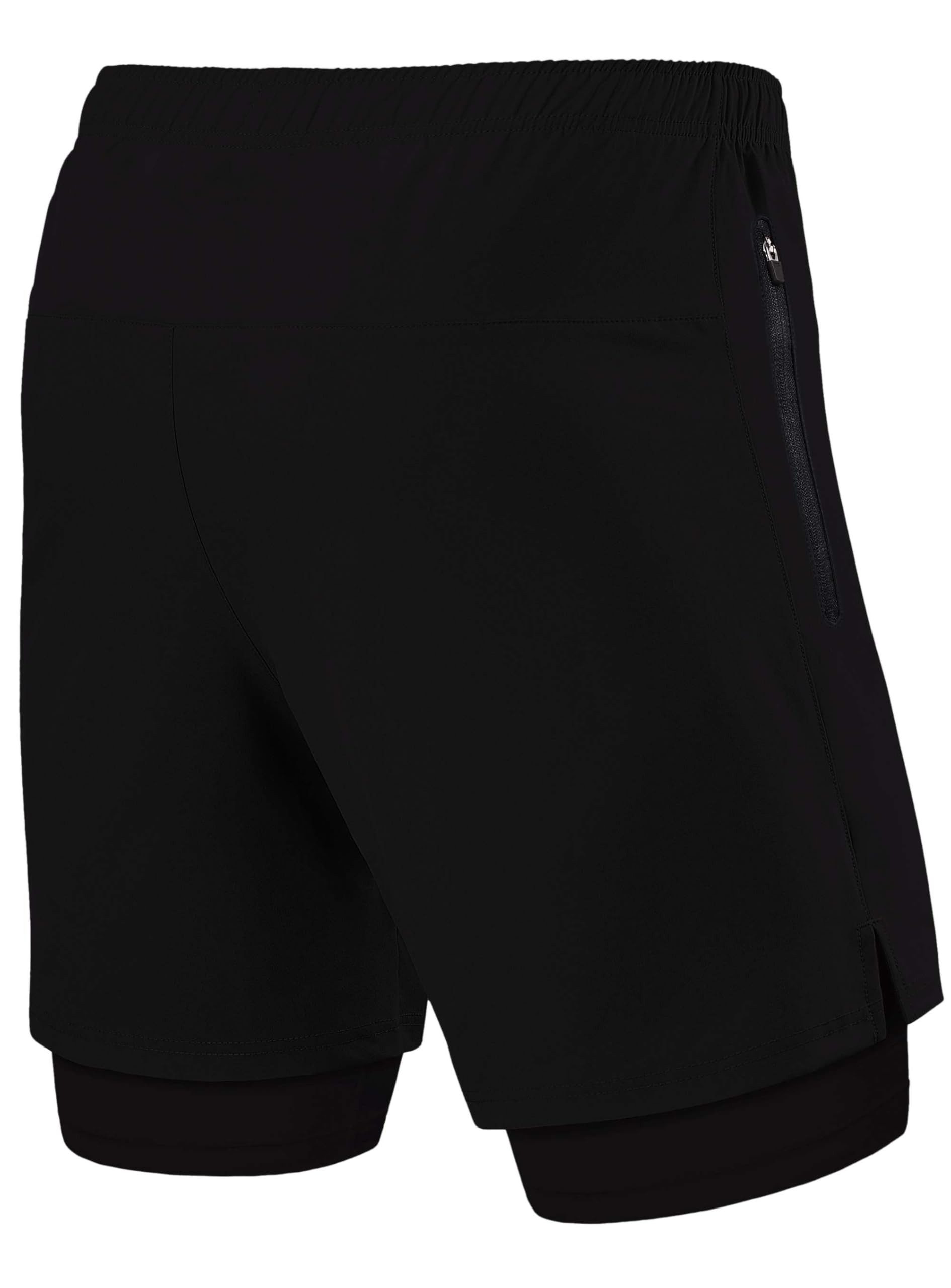 TCA Trainingsshorts TCA Herren 2-in-1 Laufhose mit Kompressionshose - Schwa günstig online kaufen