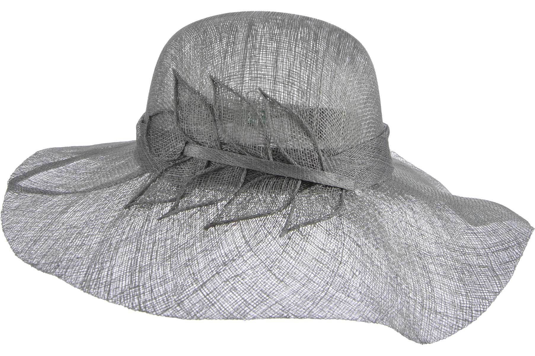 Seeberger Strohhut Sinamay Flapper mit Blättergarnitur günstig online kaufen
