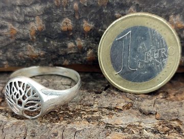 Kiss of Leather Silberring Ring Fingerring Lebensbaum 925 Silber Gr. 48-66 Yggdrasil Weltenbaum