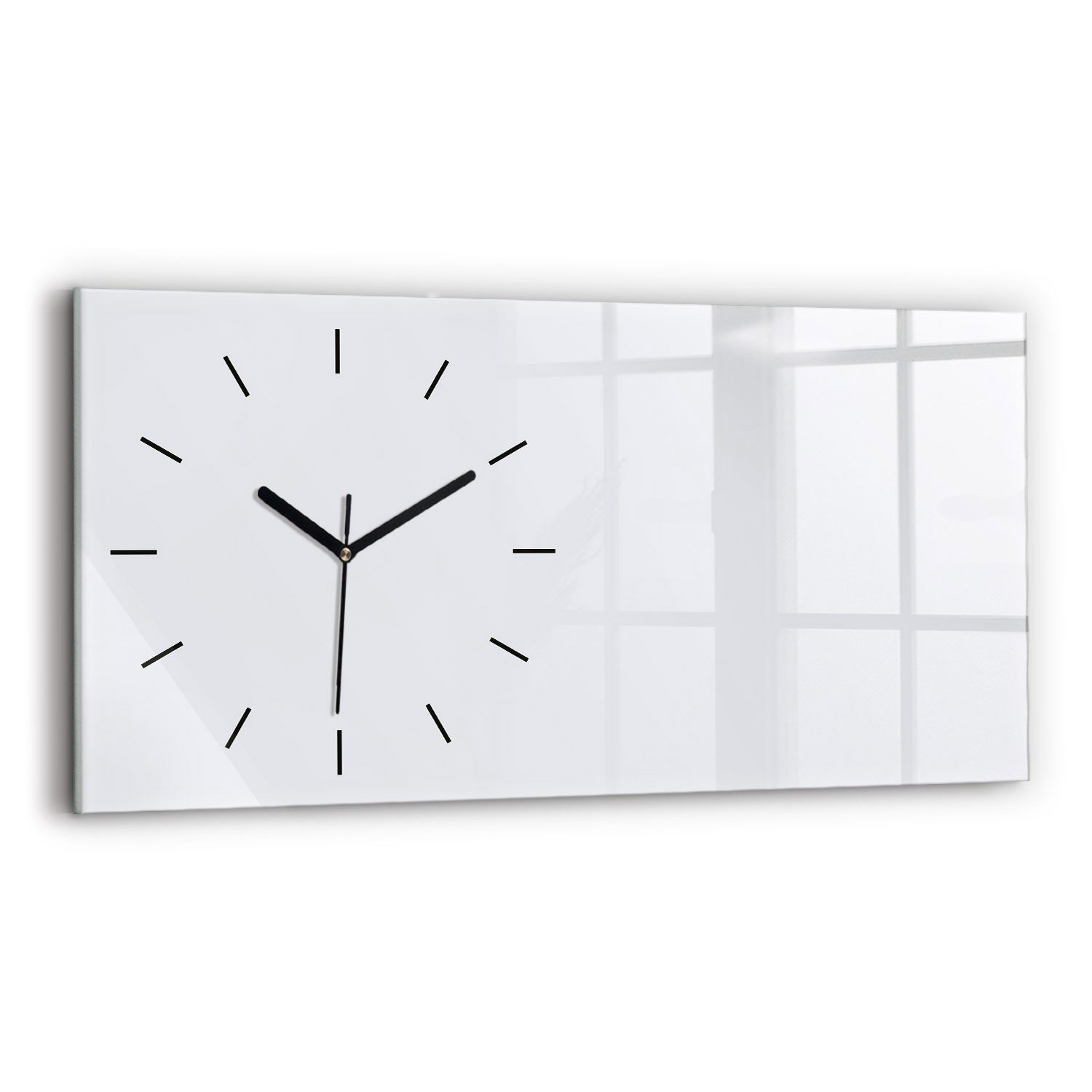 Tulup Wanduhr Glasuhr Rechteckige Wanduhr 60x30 günstig online kaufen