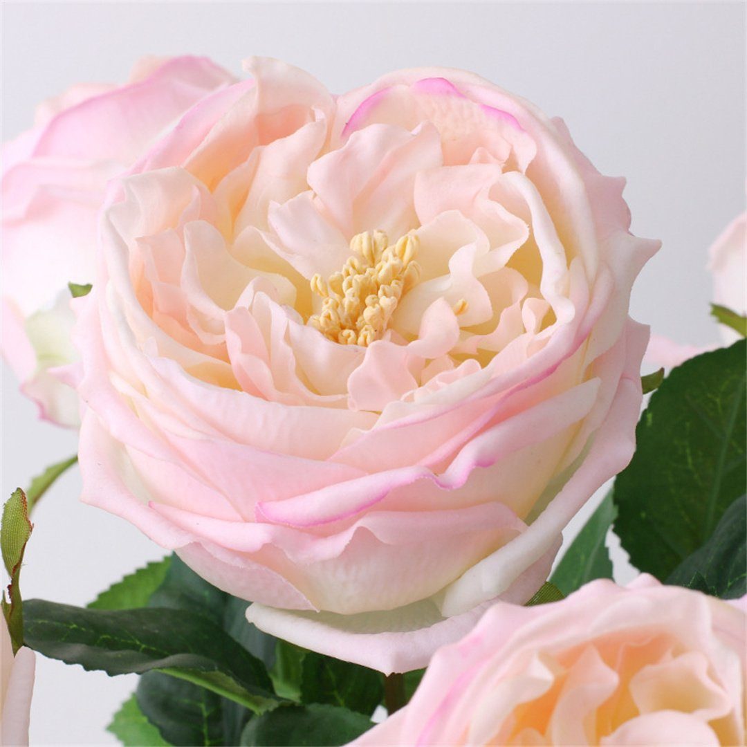 Kunstblumenstrauß Simulierte Dekorative und Rose, Tischdekorationen, Kunstblumen L.Ru Austin Rosa UG, Touch Foto-Requisiten, Blumen feuchtigkeitsspendende