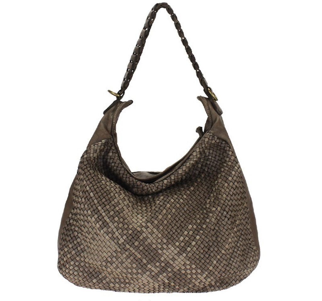 Schultertasche Manja Italy Designer Damen Handtasche Umhängetasche Tasche