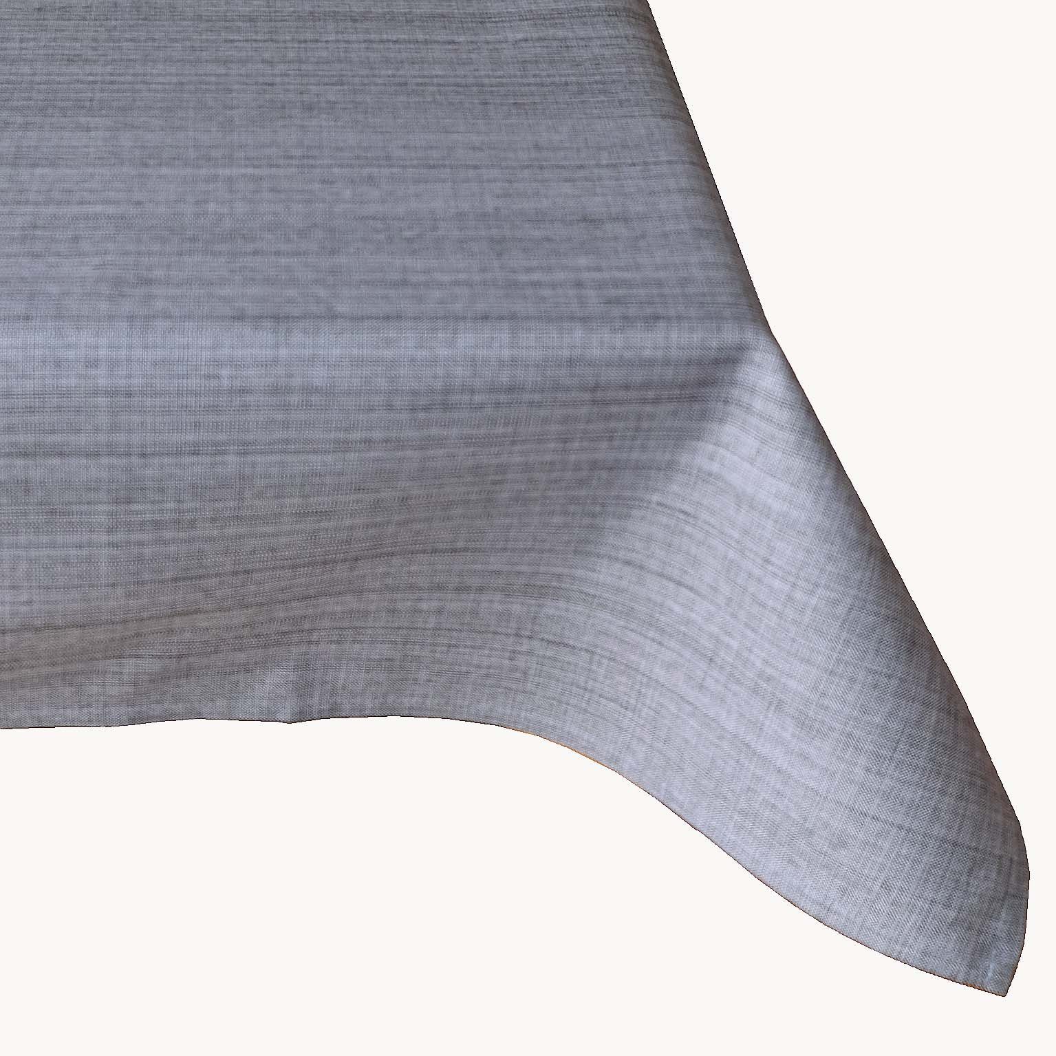 TextilDepot24 Gartentischdecke Outdoor Tischwäsche wetterbeständig für Draussen und Drinnen, meliert grau