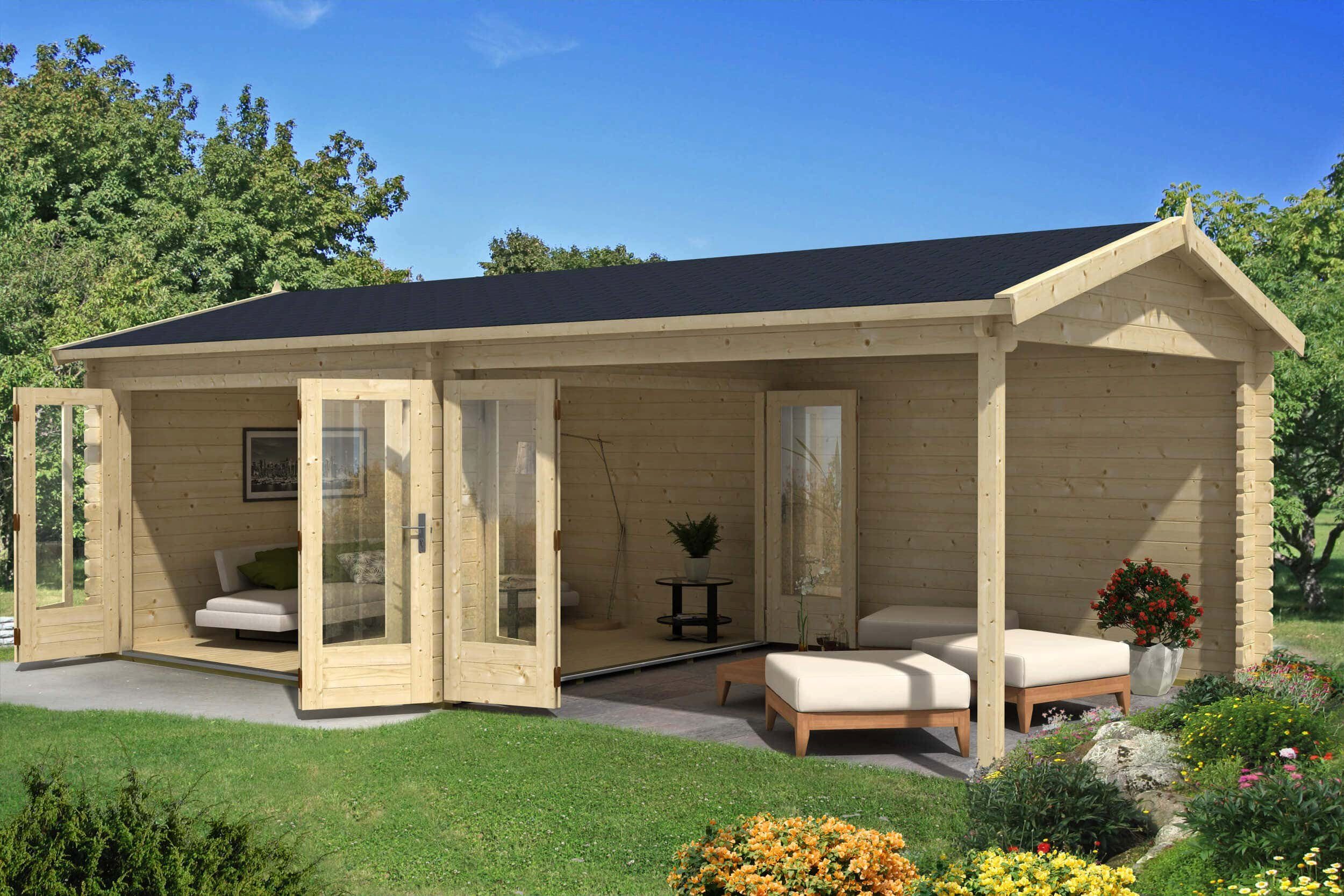 Alpholz Gartenhaus Holz Freiburg-44 ISO, BxT: günstig online kaufen