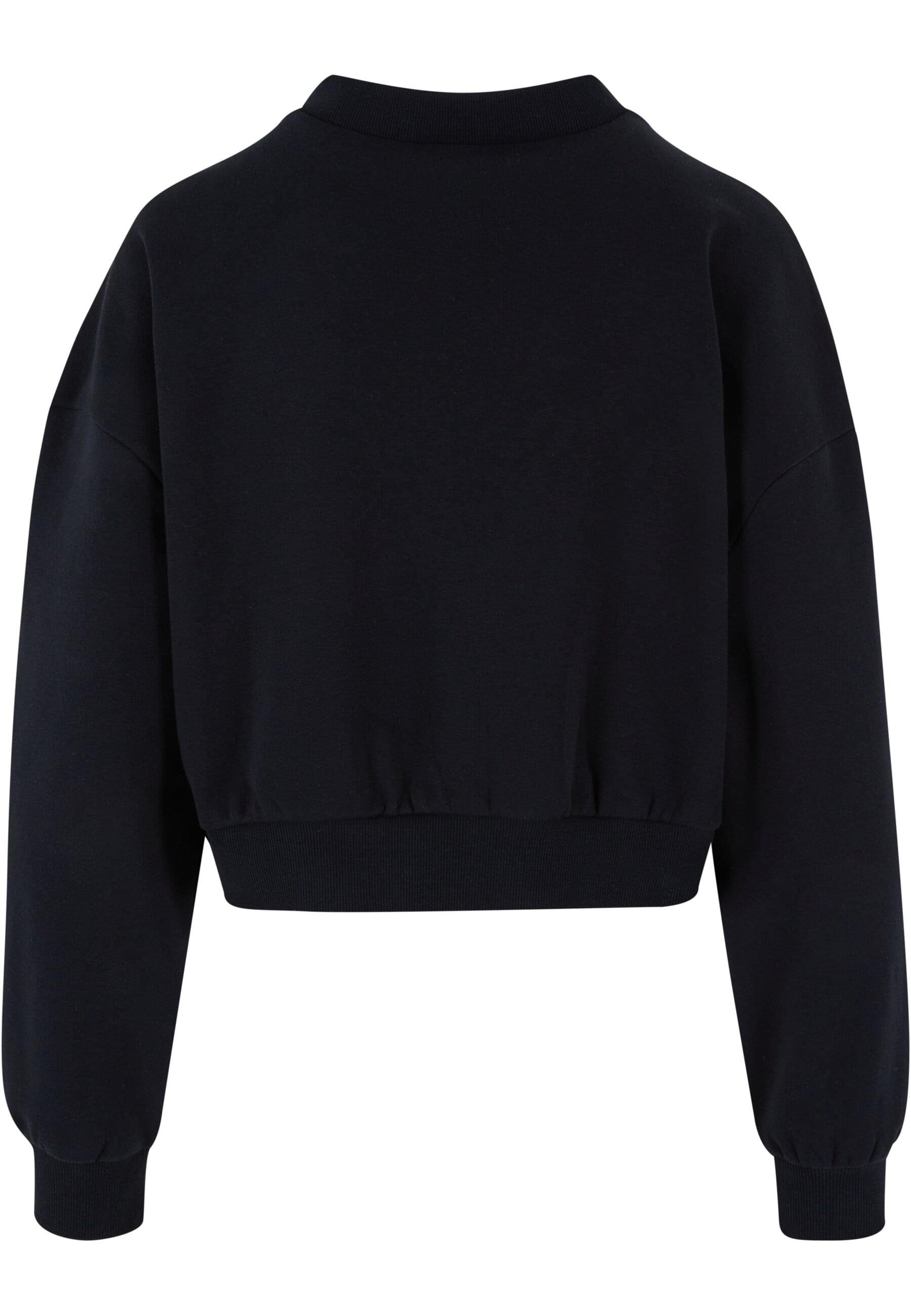 URBAN CLASSICS Rundhalsshirt "Urban Classics Damen Ladies Cropped V-Neck", günstig online kaufen