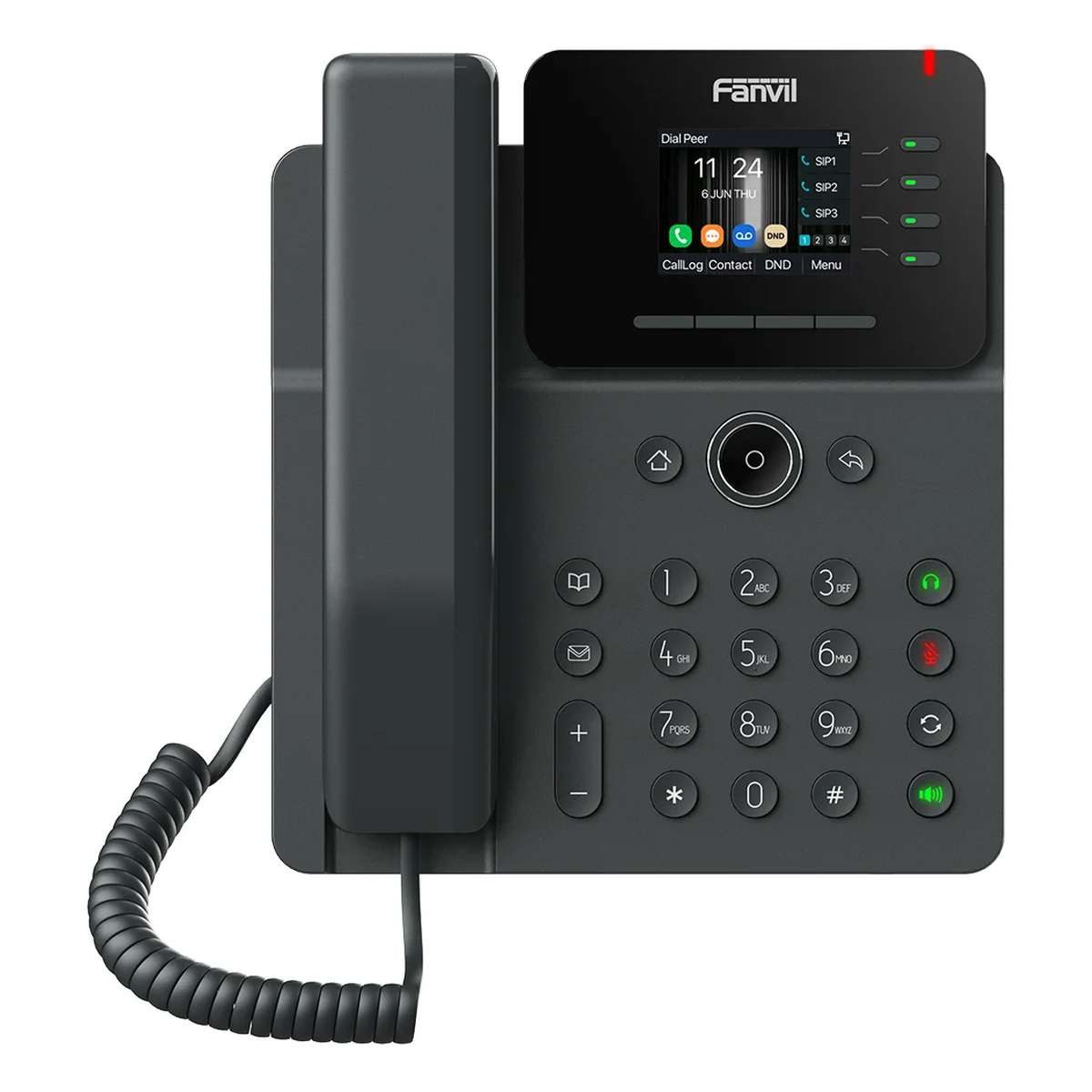 Fanvil Fanvil V61G IP-Telefon Schwarz 4 Zeilen LCD Kabelgebundenes Telefon