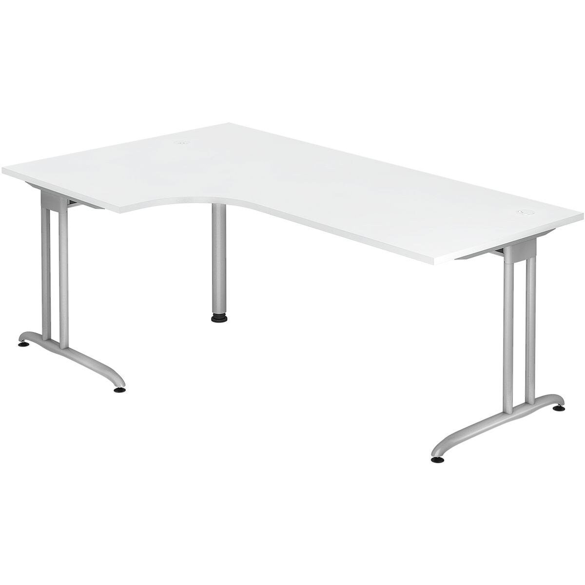 HAMMERBACHER Eckschreibtisch Wien, Winkelschreibtisch 90°, Breite 200 cm, C-Fuß