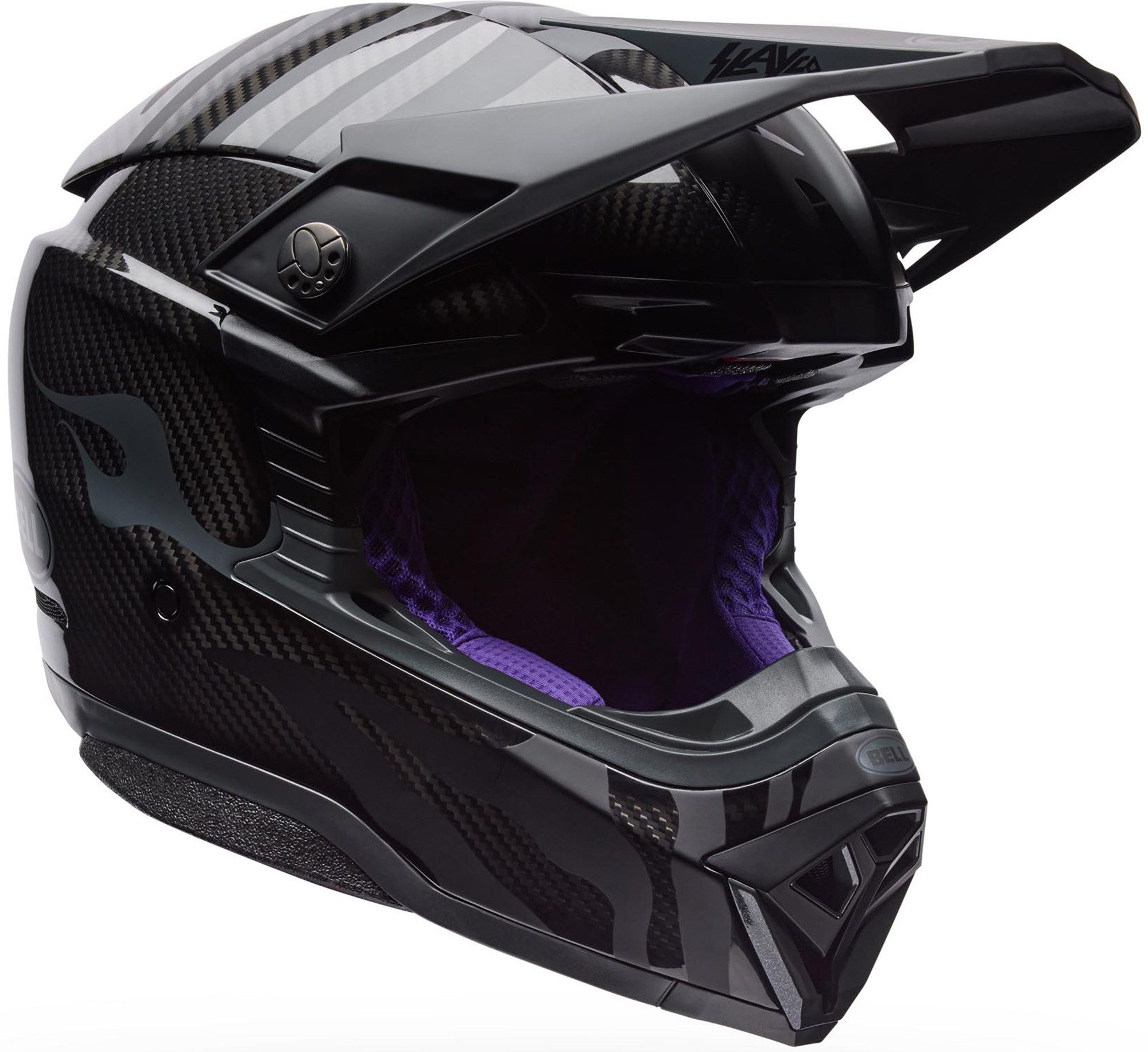 Bell Motocrosshelm Moto-10 Spherical Slayco Amber SE Motocross Helm, herausnehmbares Innenfutter,belüftet