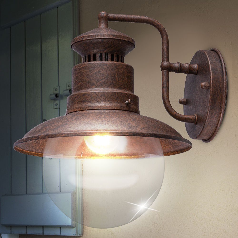 Außenlampe Leuchtmittel Außenwandlampe inklusive, Außen-Wandleuchte, Fassadenleuchte etc-shop Wandleuchte nicht