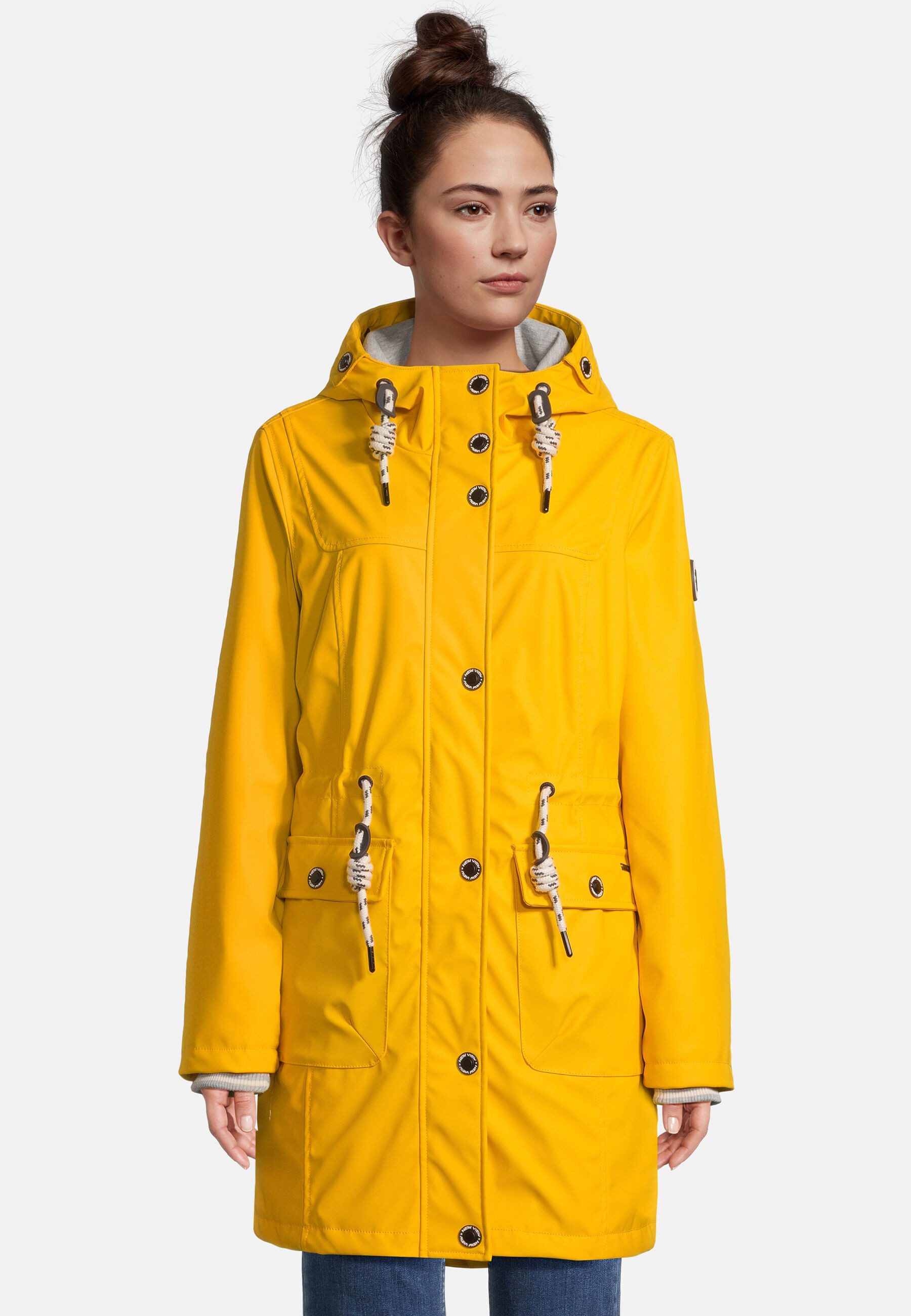 New View Regenjacke Lillie mit weitenregulierbarer Kapuze