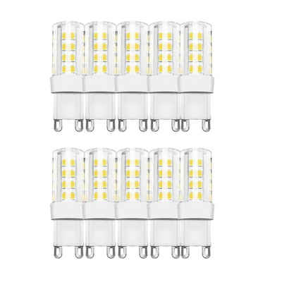 Braytron LED-Leuchtmittel 5 W G9 LED Leuchte Leuchtmittel Lampe 450 Lumen, Warmweiß 2700, 4,3 Watt, 450 Lumen, Warmweiß 2700K, G9, 10 Stück
