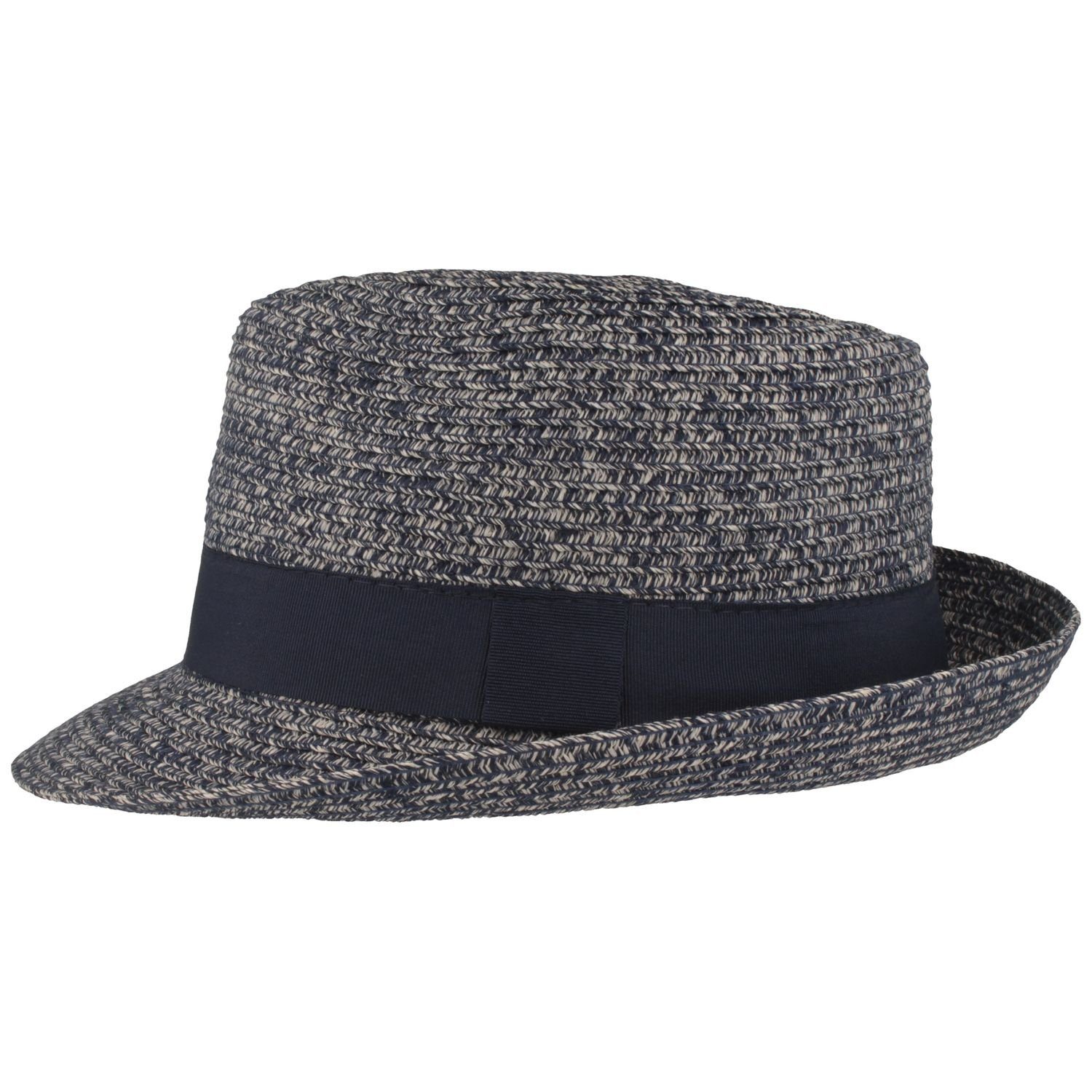 Breiter Strohhut knautschbarer Trilby aus Baumwollmix günstig online kaufen