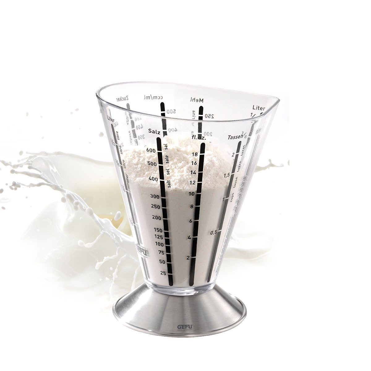 GEFU Messbecher Messbecher SATURAS halber Liter Kunststoff Messkan