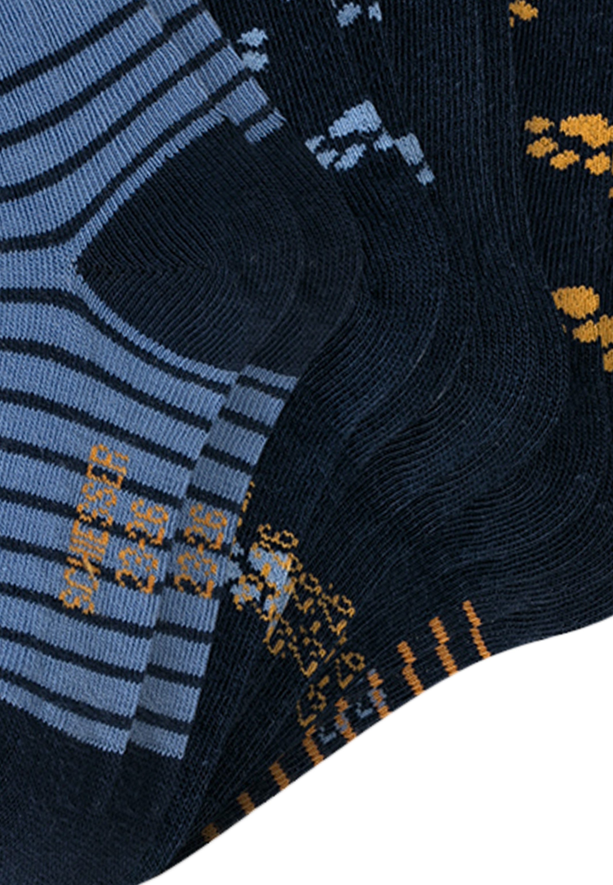 Schiesser Langsocken 10er Pack Basic (Spar-Set, 10-Paar) Socken - Baumwolle - Atmungsaktiv - Verspieltes Katzen-Design