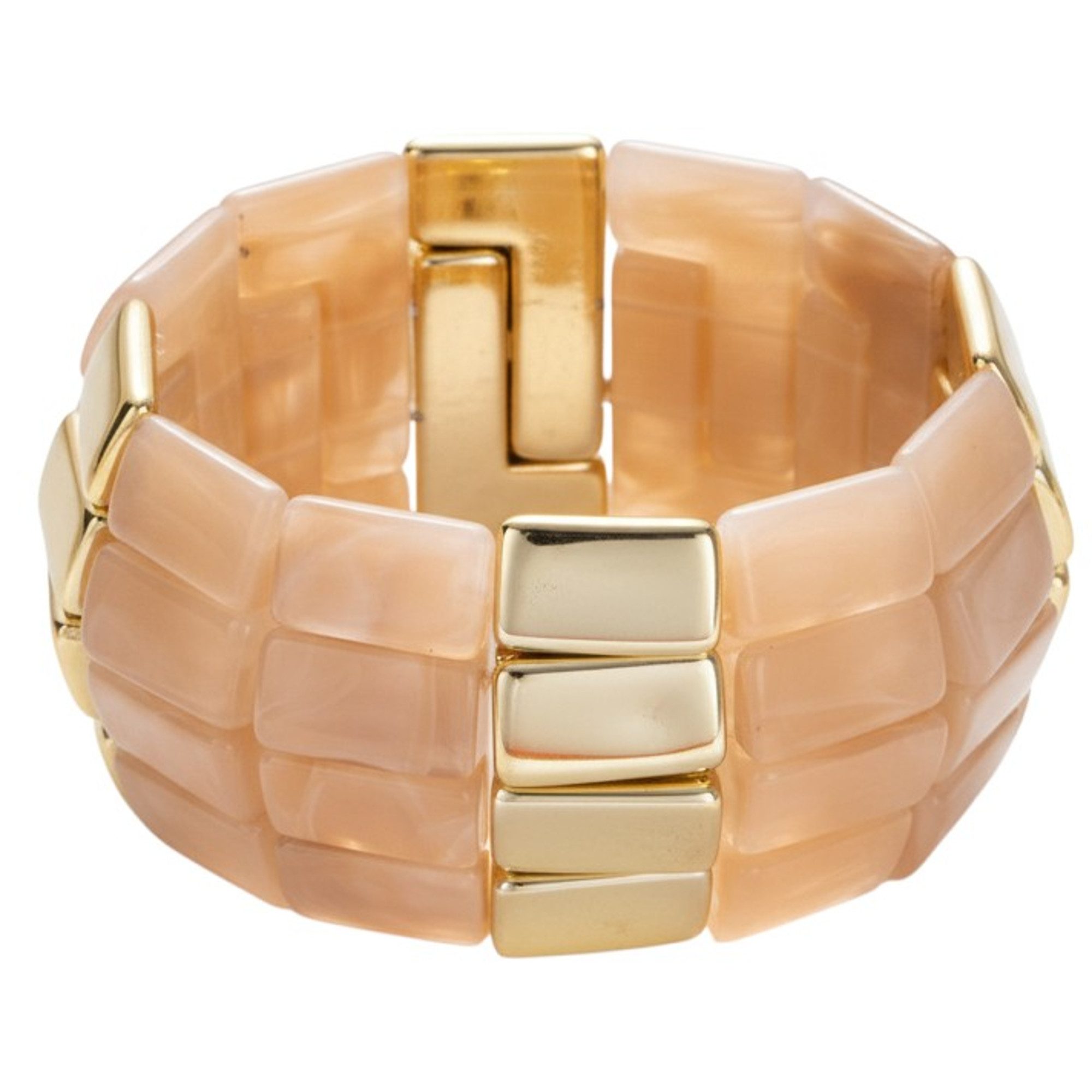 KARMA Armband Damen breit Acryl dehnbar vers. Farben 6 cm (Set, Schmuck für Frauen Acrylarmband), Statement Damenarmband