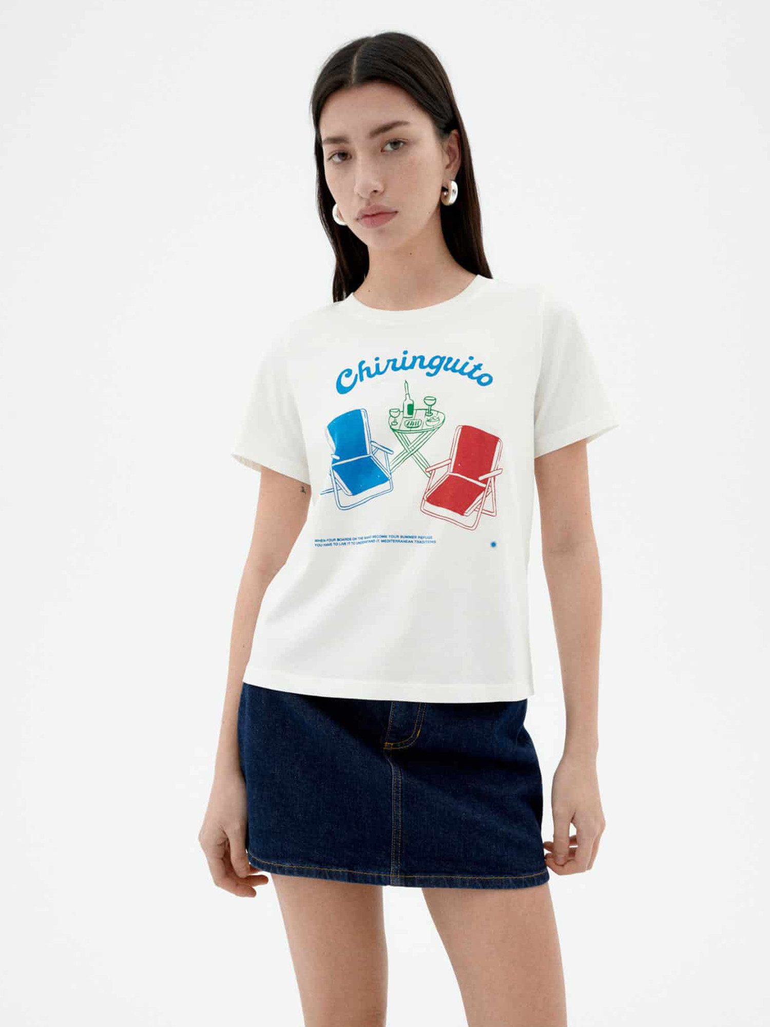 Thinking Mu Print-Shirt Ida T-Shirt